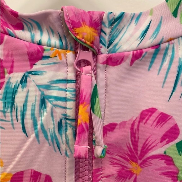 Art Class Pink and Green One Piece Swimwear EC XL 14 - Picture 8 of 15